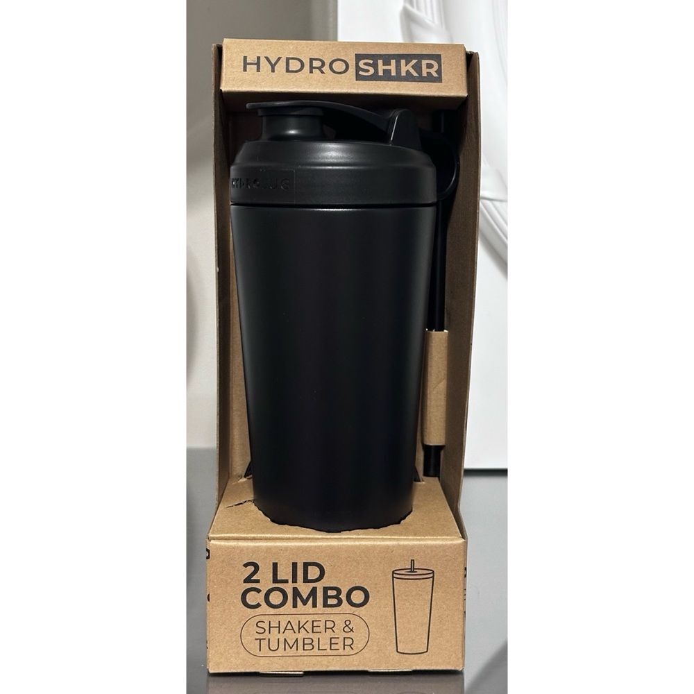 HydroJug‎ 24oz Hydro Stainless Steel SHKR Bottle, BLACK - DISCONTINUED